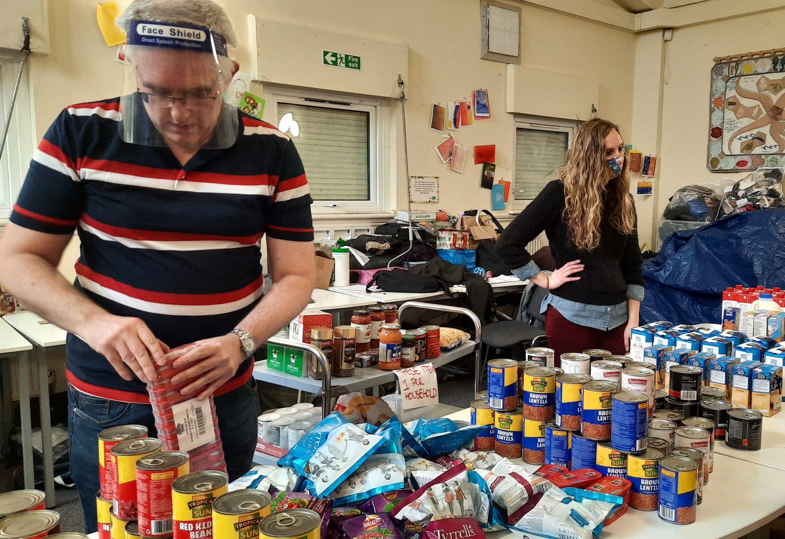 Priory Court Community Centre food bank