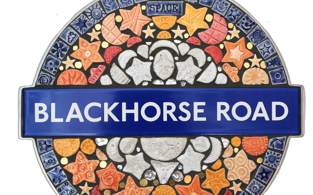 Blackhorse Road station mosaic roundels